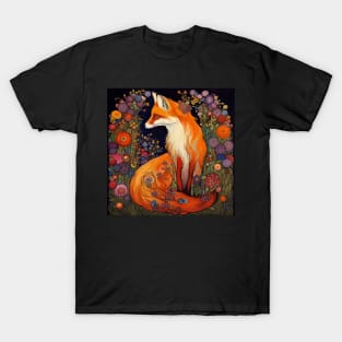 A Fox in the Flower Garden T-Shirt